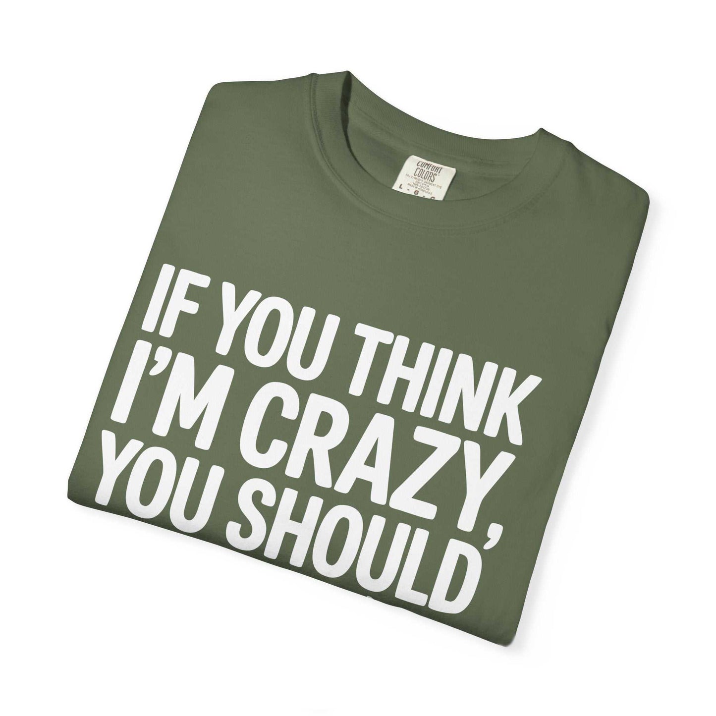 If You Think I'm Crazy You Should See My Dog Funny Dog Lover Pet Owner T-Shirt