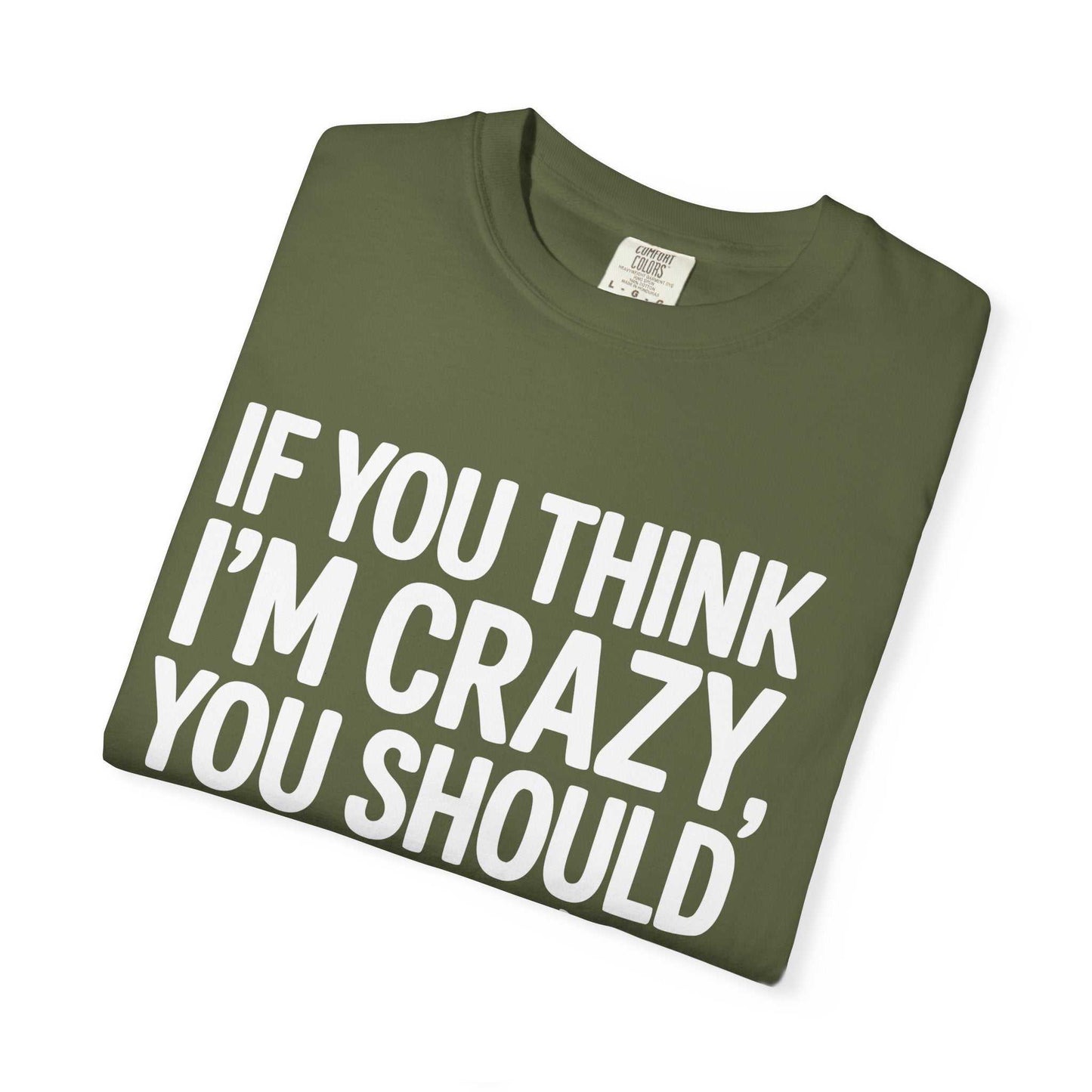 If You Think I'm Crazy You Should See My Dog Funny Dog Lover Pet Owner T-Shirt
